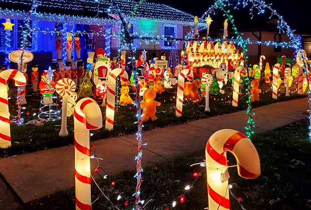 Sandberg Christmas Display near Chicago