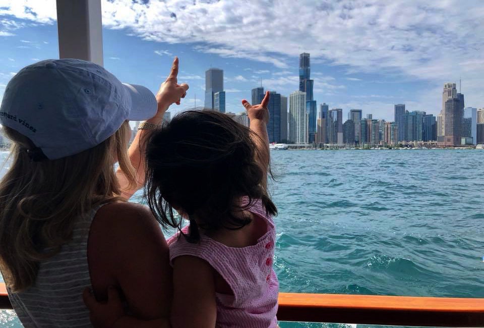 Spectacular city views  of the Chicago Skyline in River North. Photo courtesy of Wendella Boat Tours.