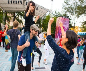 Having fun dancing. Photo courtesy of Chicago SummerDance 