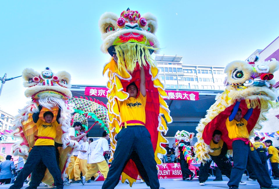 See traditional lion and dragon dances at the DC Chinese Lunar New Year Parade. Photo courtesy of dcparade.com