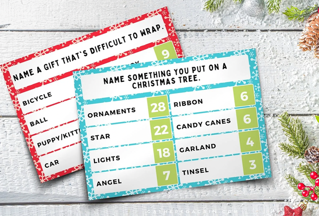 Christmas Family Feud is a Perfect Chistmas Game for Kids and Families