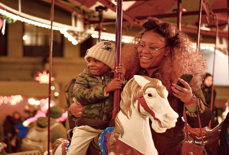 Christmas Village Carousel. Photo courtesy of Christmas Village 