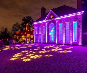 See Mount Vernon in a whole new light during Christmas Illuminations. Photo courtesy of Mount Vernon
