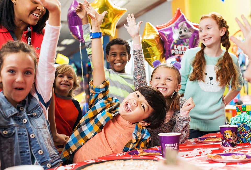 Chuck E. Cheese birthday parties are always a hit.  Kids can get FREE game tokens on their special day. Photo courtesy of Chuck E. Cheese