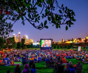 Catch a movie as the stars twinkle and the city lights shine. Photo courtesy of Cinespia