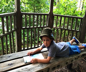 Kids can connect with nature at the Shelter Island Green Expo at Mashomack Preserve. Photo by Jaime Sumersille