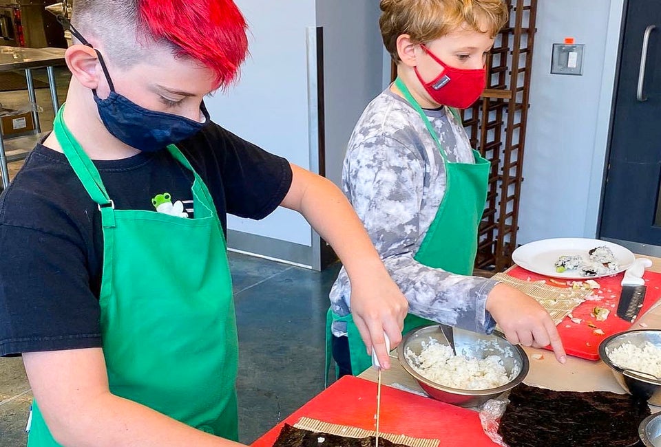 Kids will learn to follow a recipe at Cookology. Photo courtesy of Cookology