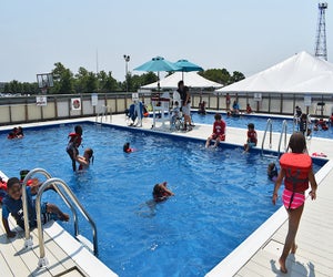 Enjoy fun on the fields, courts, in the pool, and all around at Aviator Sports Day Camps. Photo courtesy of the camp