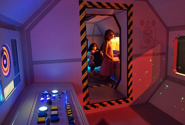 Interior of the space station at Cosmic CAMP