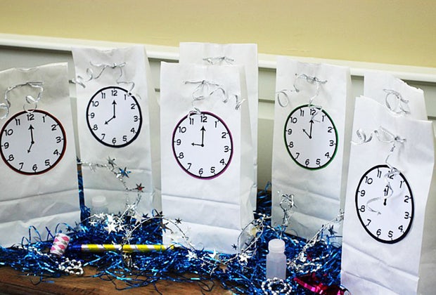 New Year's Eve goodie bags are a great way to celebrate at home with kids.