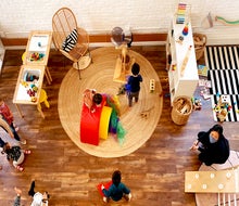 The bright and whimsical play space at Kith + Kin. Photo courtesy of Kith & Kin