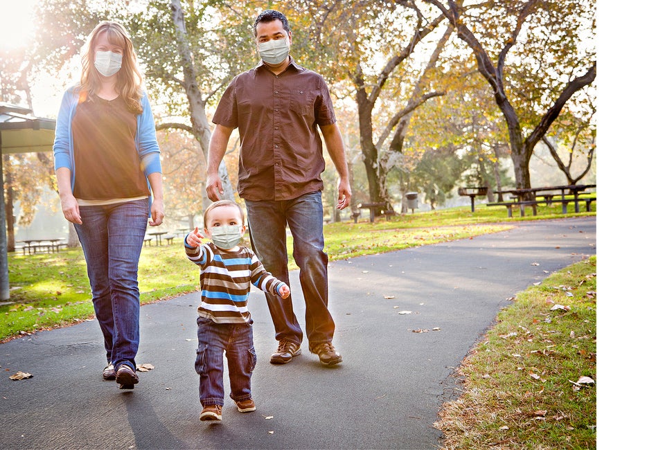 Families masked up and headed outdoors in 2020.