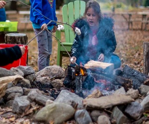 Get cozy outdoors for MLK weekend at Family Campfire: Winter Wreath Making at Earthplace. Photo courtesy of Earthplace.
