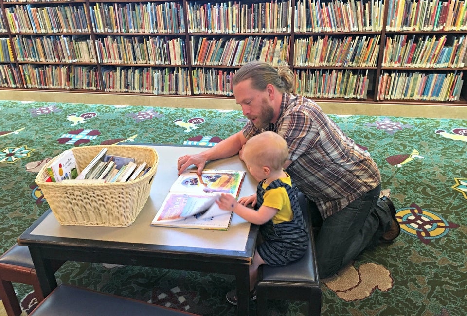 Exploring a love of reading at DTLA’s Central Library. Photo by Lindsay Halladay