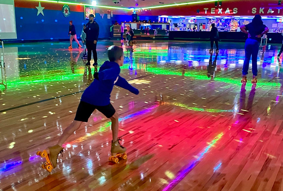 You can count on Texas Skatium for a fabulous indoor birthday party! Photo by Gabby Cullen