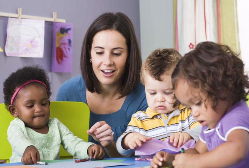 Teachers that are fully engaged in play make kids and parents happy. Photo via Bigstock