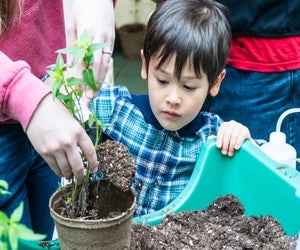 Kids are never too young to learn about Earth Day and protecting the planet. Photo by Ed Wondoloski, for Montgomery County Parks
