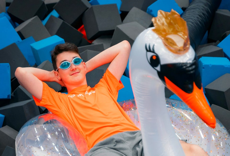 You're never too old for a foam pit! Photo courtesy of Sky Zone