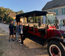 A Steamer Wagon tour is the perfect way to explore Yorktown Battlefield with kids! Photo by Jennifer Marino Walters