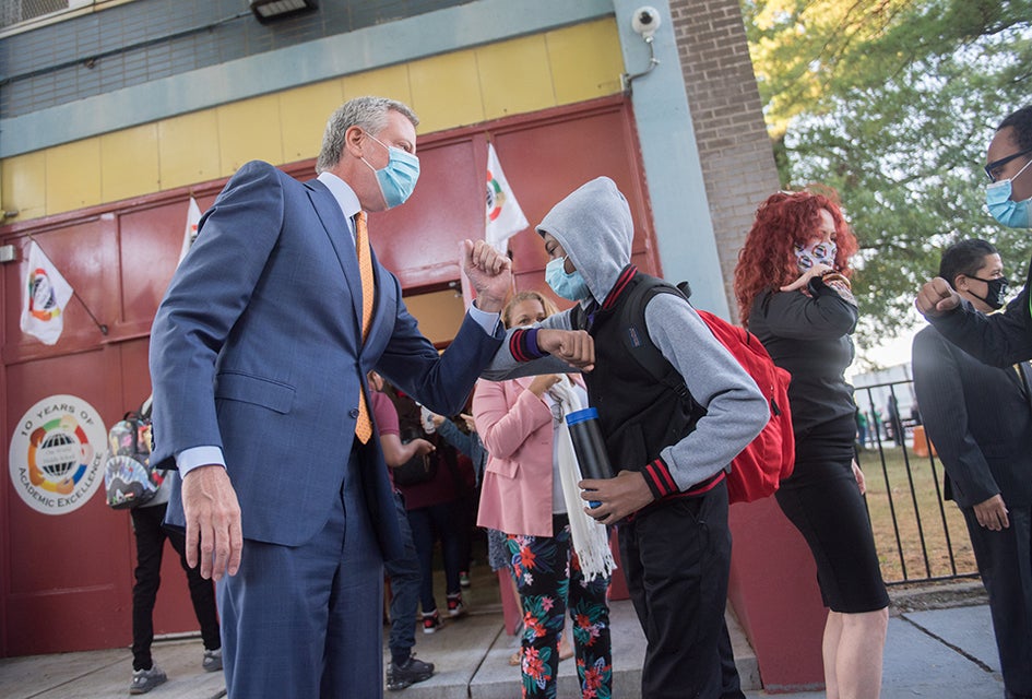 Mayor Bill de Blasio announced sweeping admissions changes for middle and high school students. Photo by Michael Appleton/Mayoral Photography Office