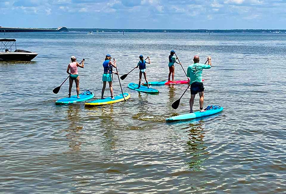 Paddleboarding  is just one of many fun water activities in Destin. Photo by Jennifer Swope