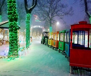 All aboard DiDonato's Magical Holiday Express Christmas train for a journey to the Holiday Village. Photo courtesy of DiDonato's