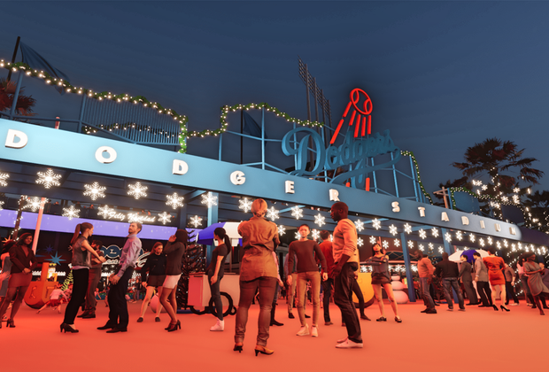 Dodger winter wonderland.