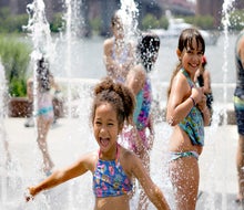 Cool off at one of the many splash pads  around New Jersey. Photo by Jody Mercier