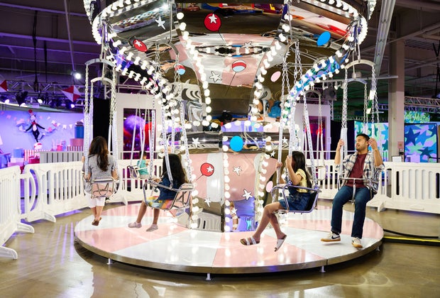 Dr. Seuss Experience: Ride a carousel