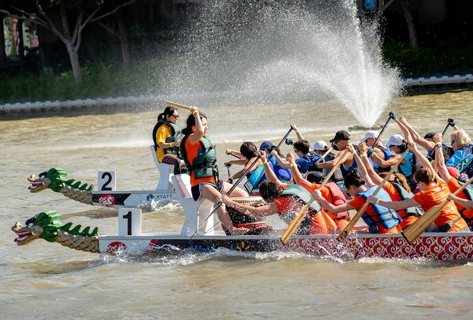 Families get a taste of Asian Pacific American culture at the Dragon Boat Regatta in Sugar Land. Photo courtesy of Marshall Mullen.