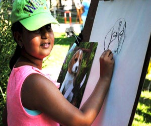The Heckscher Museum of Art invites all ages to Draw Out, a lively, free community event. Photo courtesy of the museum