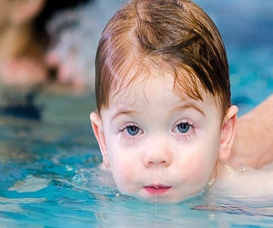 Blowing bubbles. Photo courtesy of the  Chicago Blue Dolphins