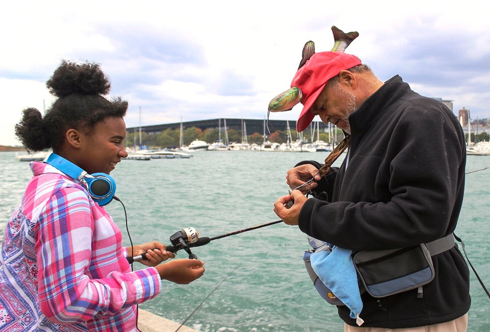 There are plenty of fishing lakes in Chicago. Photo courtesy of the Chicago Park District 