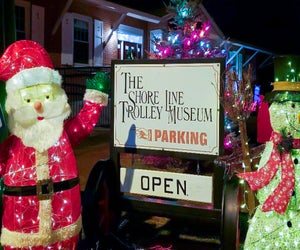All aboard for Christmas fun in Connecticut in 2025! Photo courtesy of The Shore Line Trolley Museum 