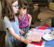 An illustrated Haggadah encourages kids to read the story of Passover and the Passover Seder. Photo by Melanie Preis