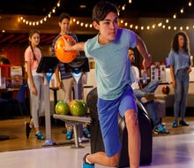 Bowling is a fun activity the whole family will enjoy! Photo courtesy of The Main Event
