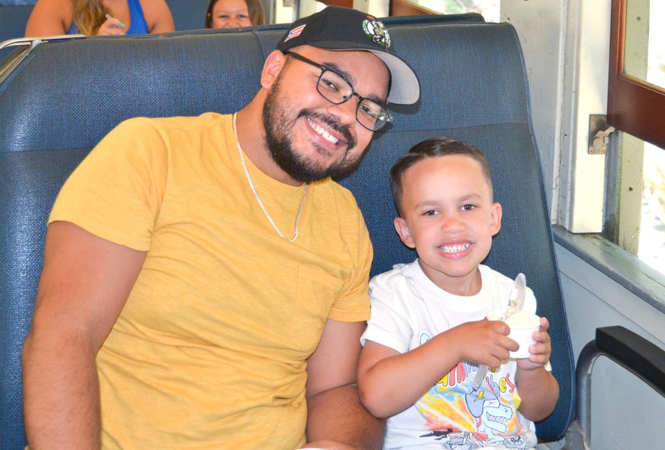 Take the Ice Cream Train Ride in Waterbury. Photo courtesy of the Railroad Museum of New England