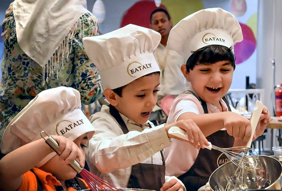 Eataly's cooking classes teach kids the history and process of making a beloved Italian street food. Photo courtesy of Eataly