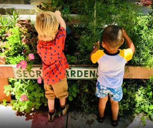 Kids can garden and play while learning a new language (or two!) Photo courtesy of Ecole Claire Fontaine