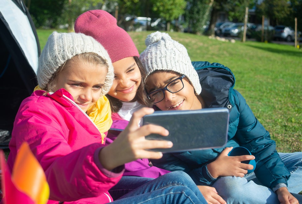 Selfies are fun, but make sure kids know how to be cell phone safe and smart. Photo courtesy of Kampus Productions, Pexels