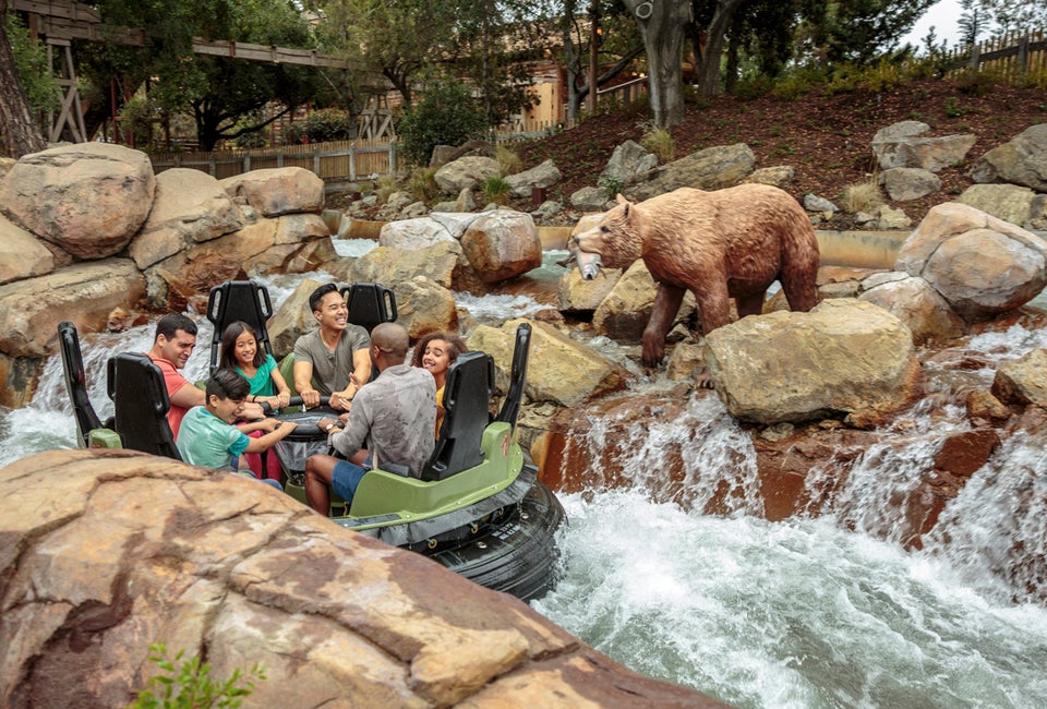 Ride the Calico River Rapids without leaving Anaheim. 