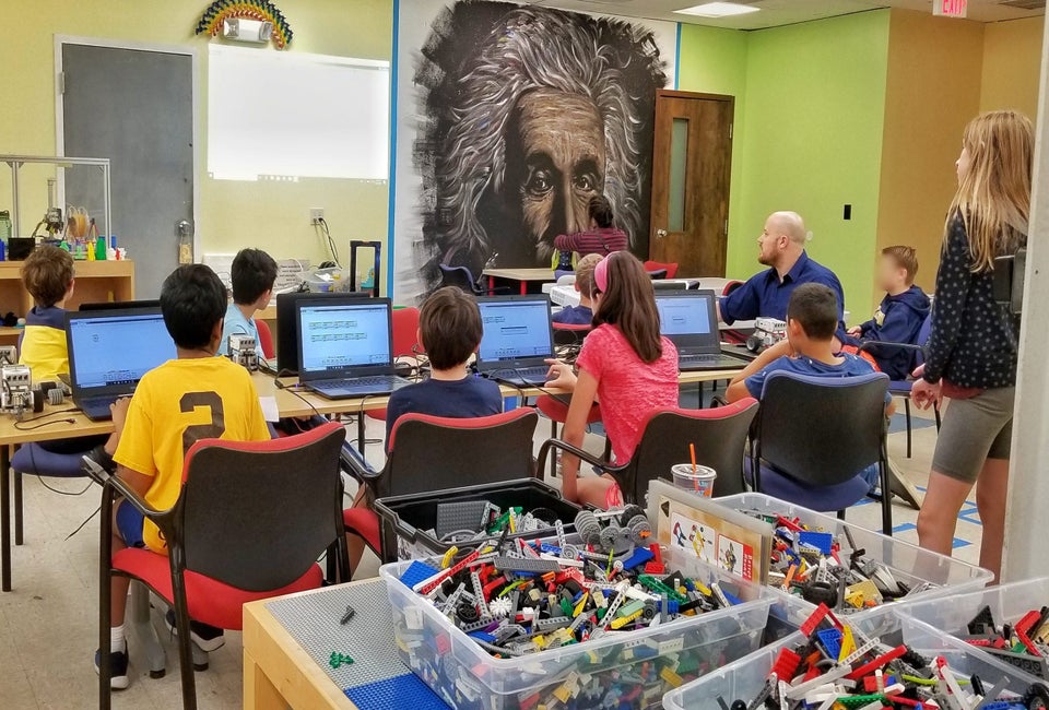 Code, build, and be continually inspired by Einstein himself! Photo courtesy of Einstein's Workshop