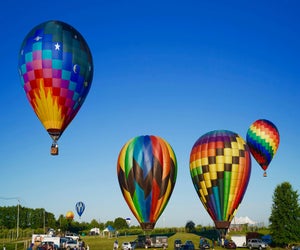 Watch the sky fill with color at the Empire State Hot Air Balloon Festival this weekend. Photo courtesy of the festival