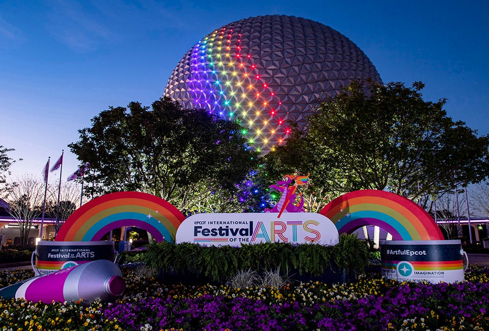 Celebrate the creation of art and cuisine at EPCOT International Festival of the Arts. Photo courtesy of Disney