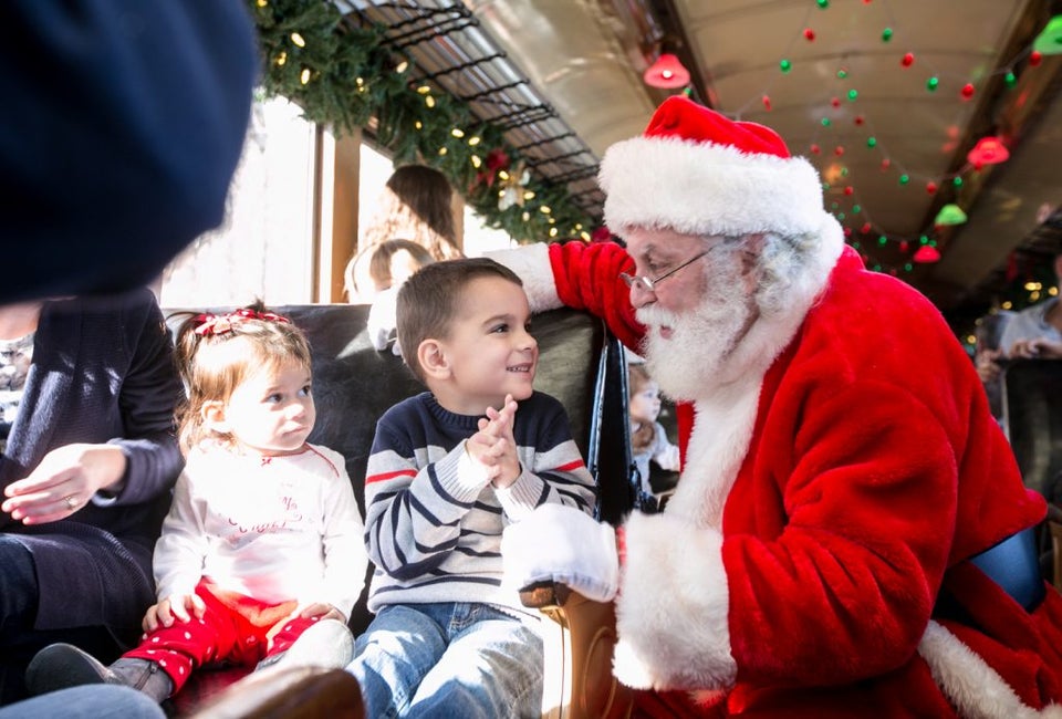 The Santa Special Train Ride in Essex. Photo courtesy of the Connecticut Office of Tourism