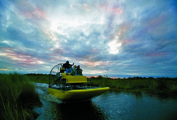 Airboat ride in the Florida Everglades