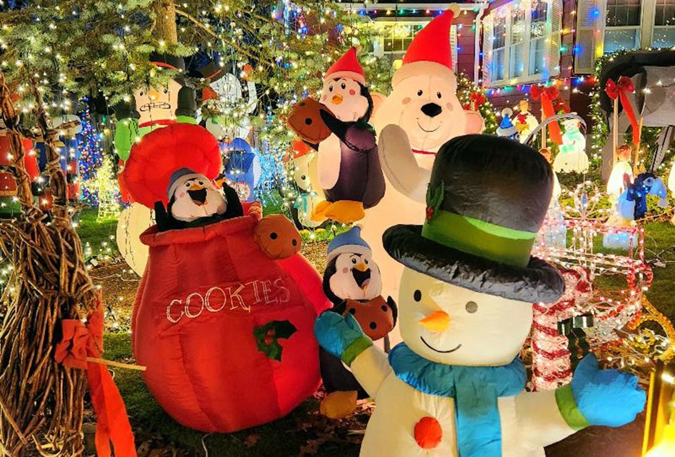 It costs nothing to take in the display at Fanwood's Famous Christmas House. Photo courtesy of Fanwood's Famous Christmas House