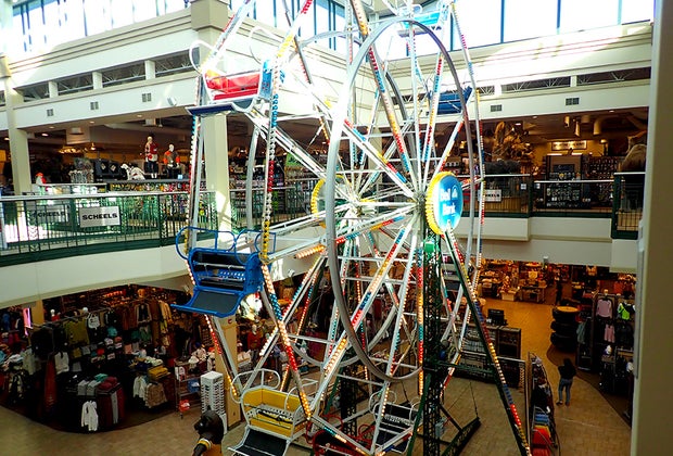 Indoor Ferris wheel in the SCHEELS store in Fargo, ND