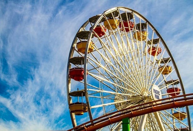 Visiting the Santa Monica Pier with Kids: The Ferris Wheel