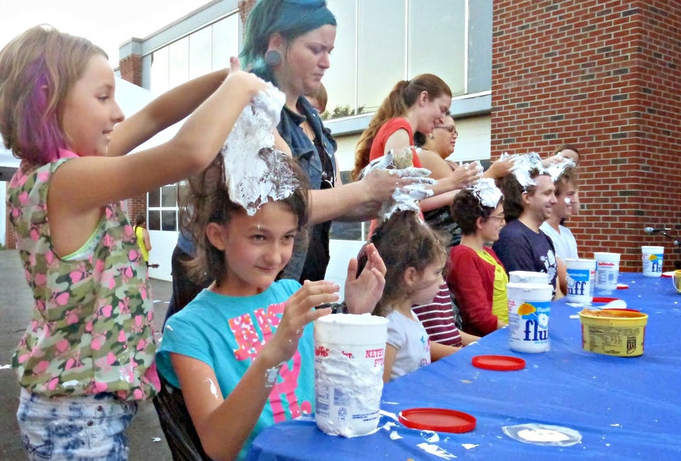 Celebrate the invention of Marshmallow Fluff with crazy fluffernutter activities at Somerville's Fluff Festival. Photo by Linda Gritz